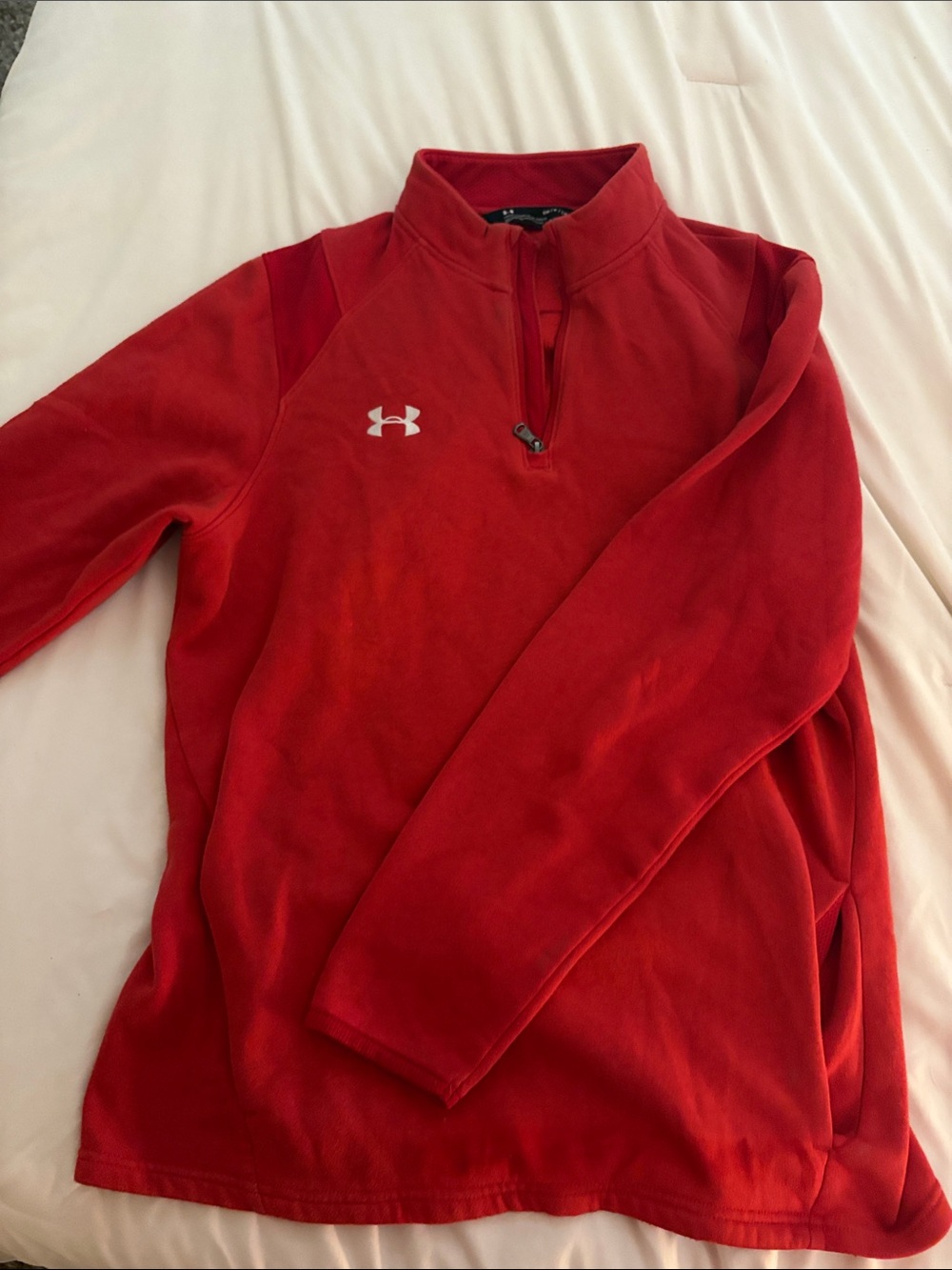 Under Armour Red Half-Zip Performance Top